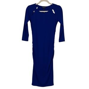 Isabella Oliver Anetta Stretchy Jersey Maternity Dress Blue Size 1 NWT Classic